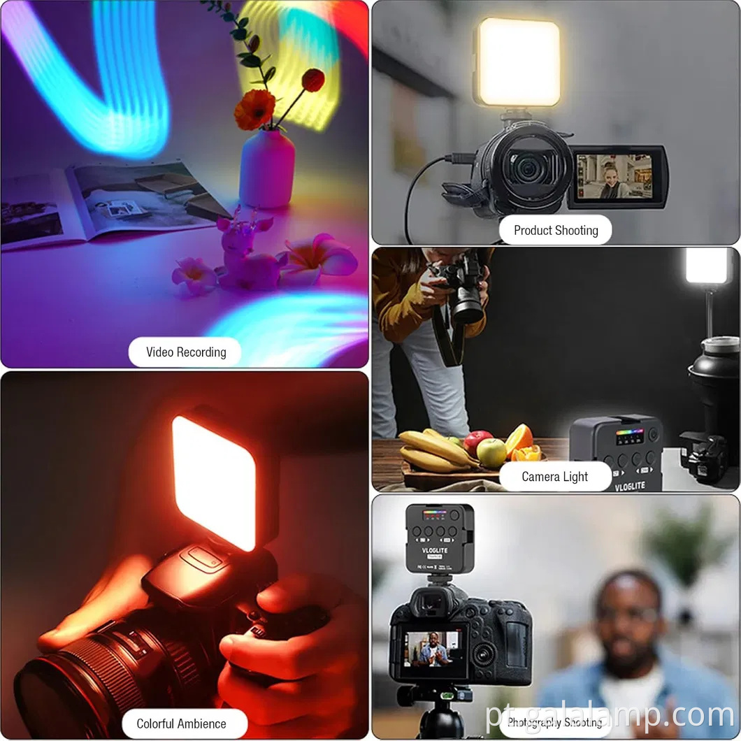 Mini Luz de selfie portátil para transmissão ao vivo e vídeos